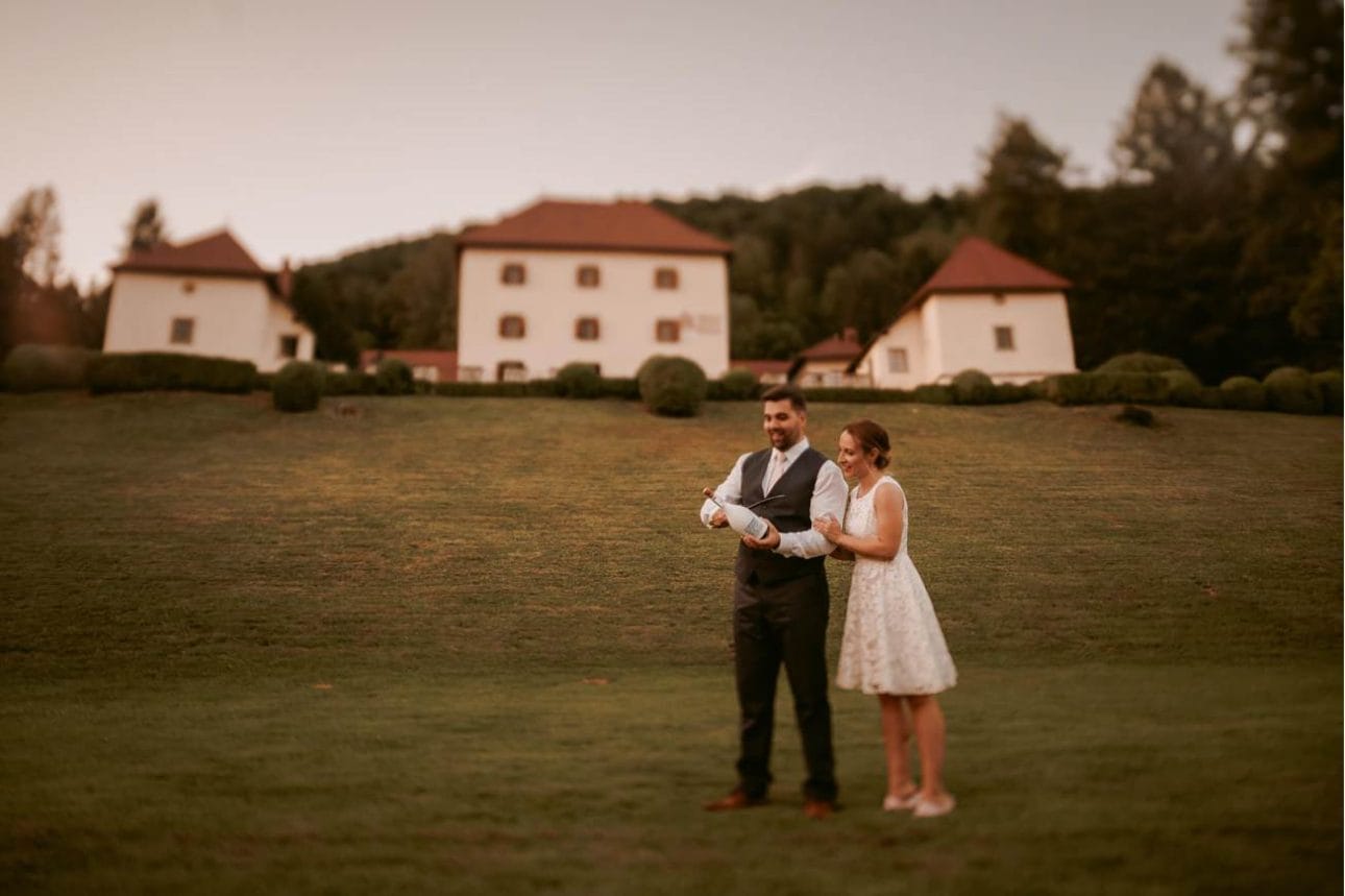 Ljubljana castle Dvor jezersek Wedding Photographer 78